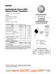 20 A, 90 V NPN Bipolar Power Transistor