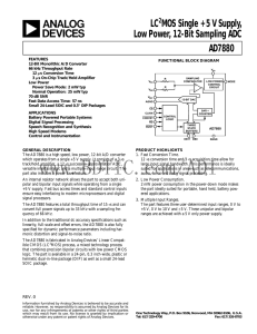 AD7880 数据手册DataSheet下载