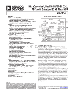 ADuC834 数据手册DataSheet 下载