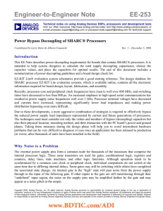 EE-253: Power Bypass Decoupling of SHARC Processors