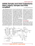 Nov 2000 Infinite Sample-and-Hold Outperforms Many Legacy Sample-and-Hold Amplifiers