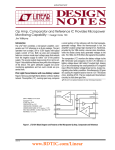 DN190 - Op Amp, Comparator and Reference IC Provides Micropower Monitoring Capability