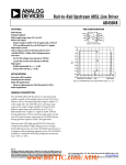 AD45048: Rail-to-Rail Upstream ADSL Line Driver Data Sheet