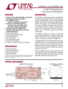 LTM9001-Ax/LTM9001-Bx - 16-Bit IF/Baseband Receiver Subsystem