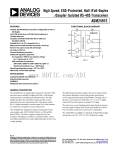 ADM2491E 数据手册DataSheet 下载