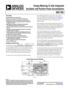 ADE7768 数据手册DataSheet 下载