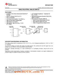 SN74AUC1G66 数据资料 dataSheet 下载