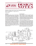 DN316 - Ultralow Noise Switching Power Supplies Simplify EMI Compliance