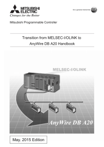 Transition from MELSEC-I/OLINK to AnyWire DB A20 Handbook