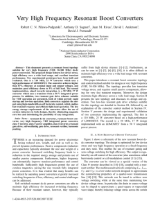 R.C.N. Pilawa-Podgurski, A.D. Sagneri, J.M. Rivas, D.I. Anderson, and D.J. Perreault, “Very High Frequency Resonant Boost Converters,” 2007 IEEE Power Electronics Specialists Conference, pp. 2718 – 2724.