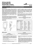 Installation and Maintenance Sheet - IF 1315 Revision 2