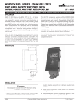 Installation and Maintenance Sheet - IF 1405 Revision 1