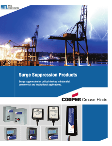 surge suppression brochure