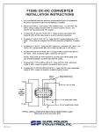 180127 - 71030i DC-DC Converter Installation Instructions