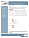 Line Voltage Wall Switch Occupancy Sensors and Neutral Conductors