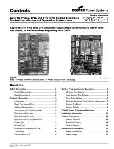 Tri-Phase Control Installation Operating Instructions