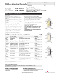 SKYE Dimmers Fan Controls Spec Sheet