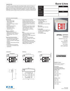 APXEL Series specification sheets