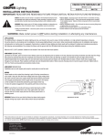 Installation Instruction Sheet for Vision Site Medium LED