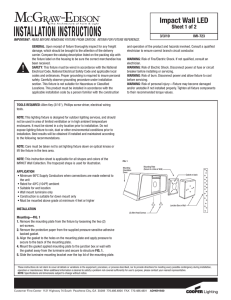 Impact LED Installation Instructions