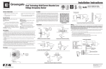 Dual Technology Wall/Corner Installation Instruction - English