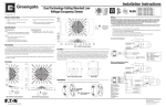 MicroSet Dual Tech Low Voltage Ceiling Sensor Installation Instructions - English