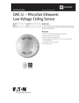 MicroSet Ultrasonic Low Voltage Specification Sheet