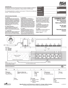 COMBOLIGHT Remodel Recessed Trimless - 12V AR70 - 6 Light