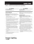 Sure-Lites INV125CI Ceiling Mount Inverter Instruction Sheet