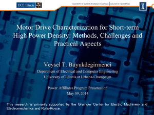 Motor Drive Characterization for Short-Term High Power Density: Methods, Challenges, and Practical Aspects ,