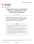 High-Performance, Lower-Power Memory Interfaces (Whitepaper)