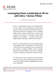 WP436 - Leveraging Power Leadership at 28 nm with Xilinx 7 Series FPGAs