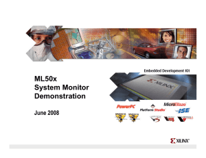 ML505 Standard IP with System Monitor