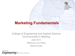 Marketing Fundamentals - Marcie Smith and Rebecca Lynn Moss, April 2012