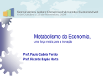 O Metabolismo da Economia - Seminários sobre Desenvolvimento