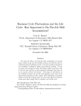 "Business Cycle Fluctuations and the Life Cycle: How Important is On-the-Job Skill Accumulation? with Selahattin Imrohoroglu