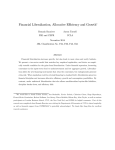 Financial Liberalization, Allocative Efficiency and Growth