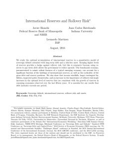 "International Reserves and Rollover Risk"