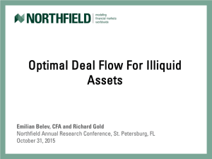 Optimal Deal Flow for Illiquid Assets