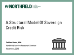 A Structural Model Of Sovereign Credit Risk