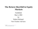 The Return Shortfall in Equity Markets