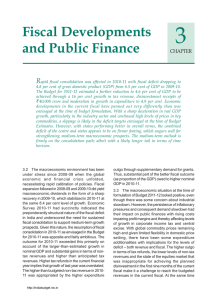 Fiscal Developments and Public Finance