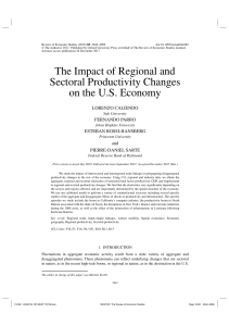 The Impact of Regional and Sectoral Productivity Changes on the U.S. Economy,