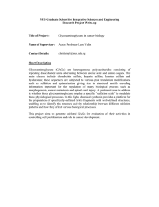 Glycosaminoglycans in Cancer Biology