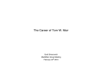 Career of Tom Muir