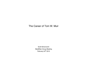 Career of Tom Muir