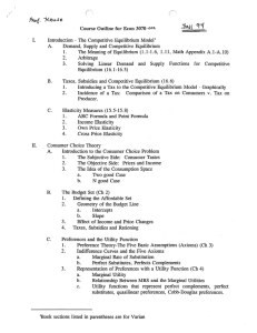 ECON 3070-002 Intermediate Microeconomic Theory