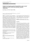 Models for Local Implementation of Comprehensive Cancer Control: Meeting local cancer control needs through community collaboration