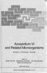 Azospirillum VI and related microorganisms, genetics-physiology-ecology
