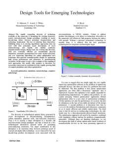 Design Tools for Emerging Technologies,